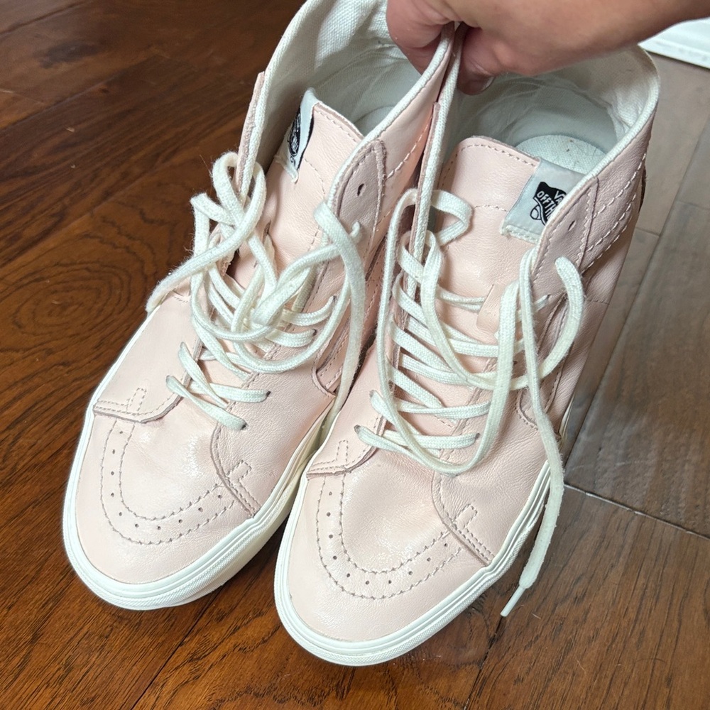 Vans Women's Pink High-Top Sneakers